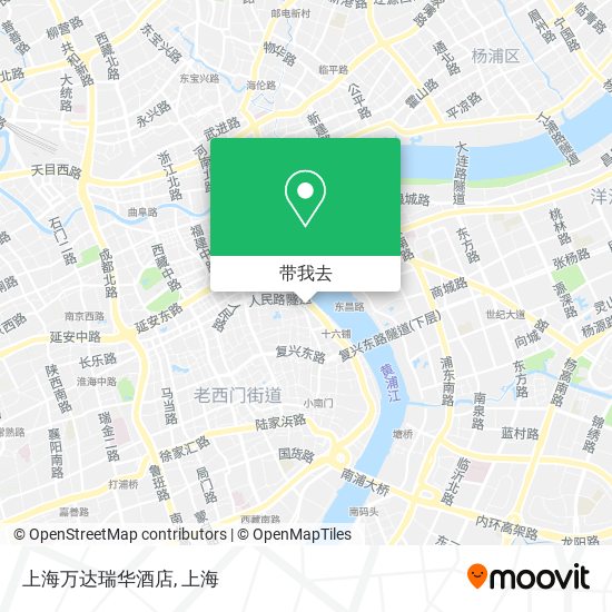 上海万达瑞华酒店地图