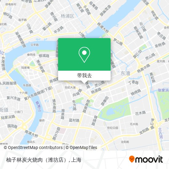 柚子林炭火烧肉（潍坊店）地图