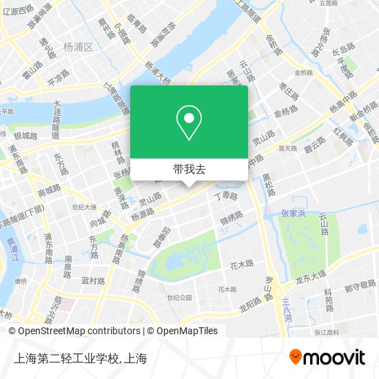 上海第二轻工业学校地图