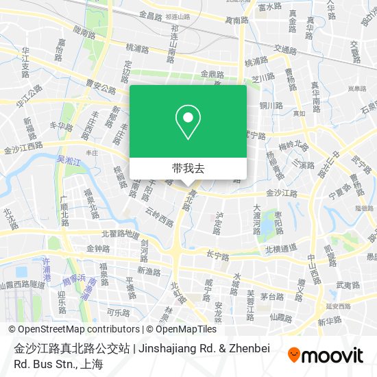 金沙江路真北路公交站 | Jinshajiang Rd. & Zhenbei Rd. Bus Stn.地图