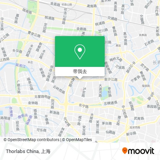 Thorlabs China地图
