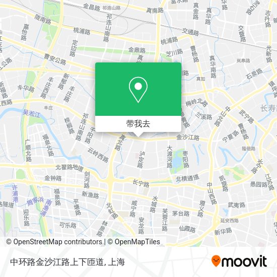 中环路金沙江路上下匝道地图