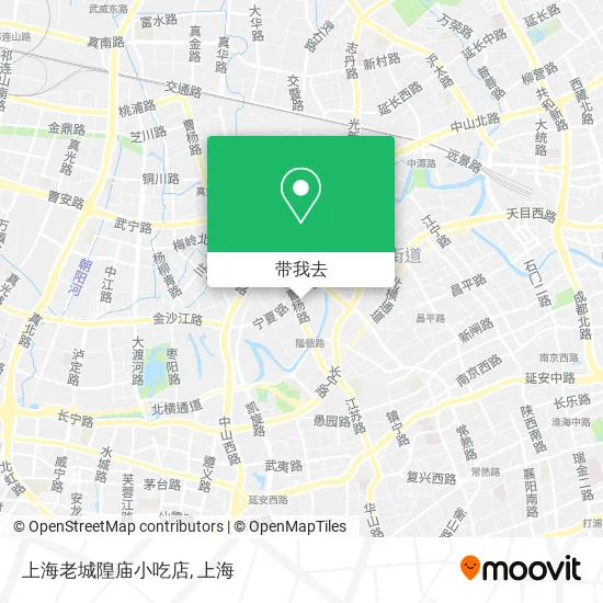 上海老城隍庙小吃店地图