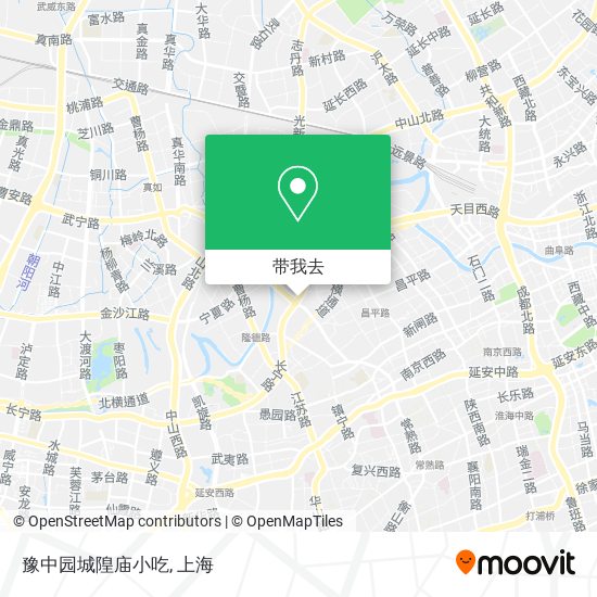 豫中园城隍庙小吃地图