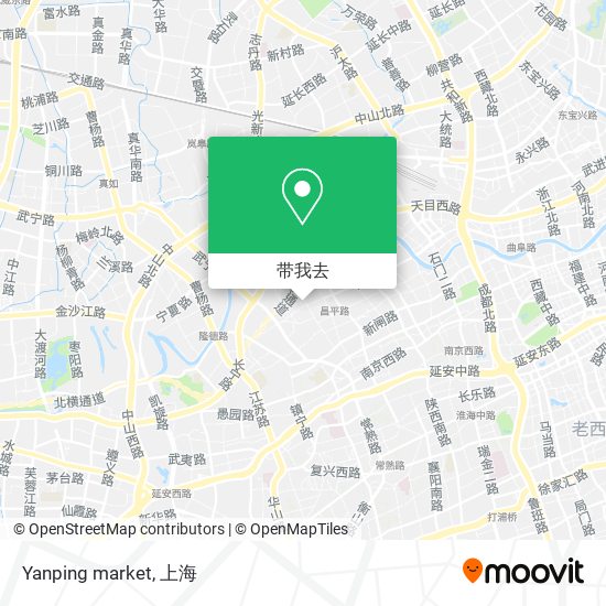 Yanping market地图
