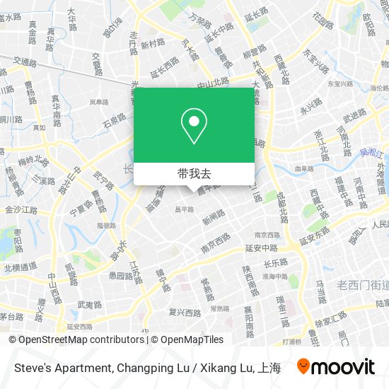 Steve's Apartment, Changping Lu / Xikang Lu地图