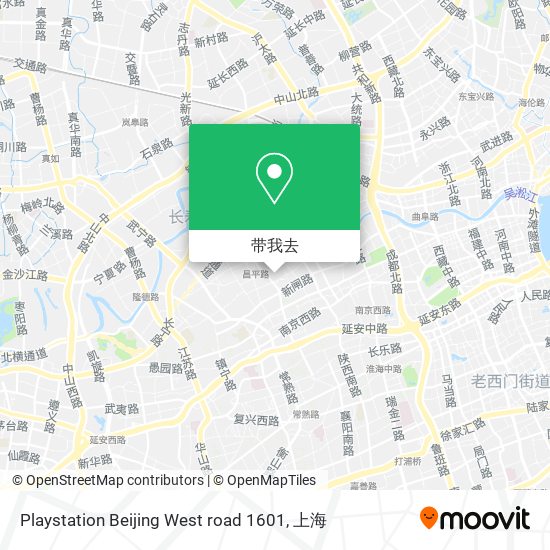 Playstation Beijing West road 1601地图