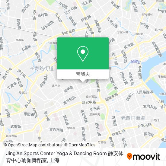 Jing'An Sports Center Yoga & Dancing Room 静安体育中心瑜伽舞蹈室地图