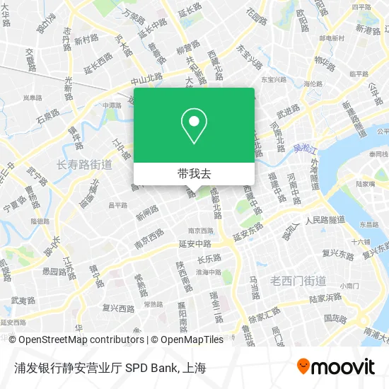 浦发银行静安营业厅 SPD Bank地图