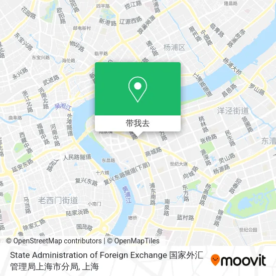 State Administration of Foreign Exchange 国家外汇管理局上海市分局地图