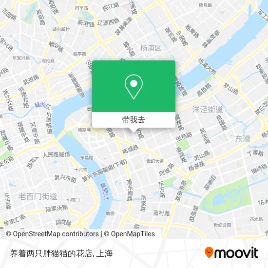 养着两只胖猫猫的花店地图