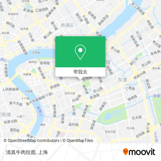 清真牛肉拉面地图