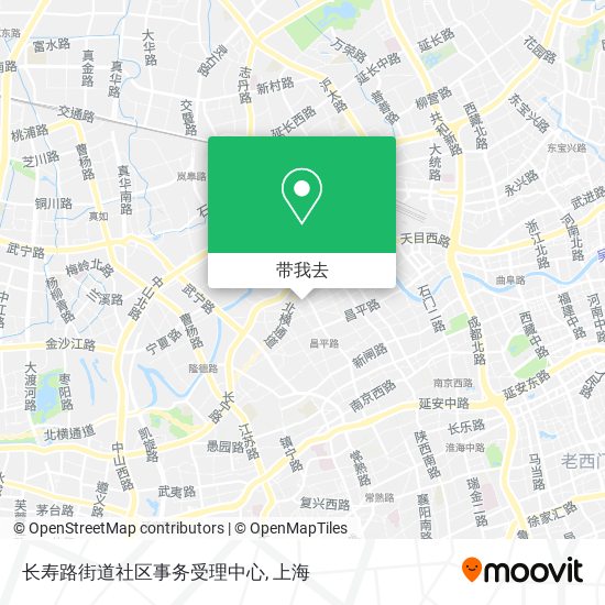 长寿路街道社区事务受理中心地图