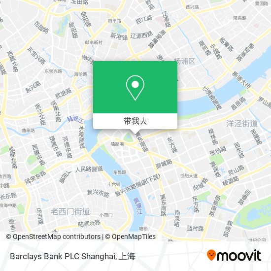 Barclays Bank PLC Shanghai地图