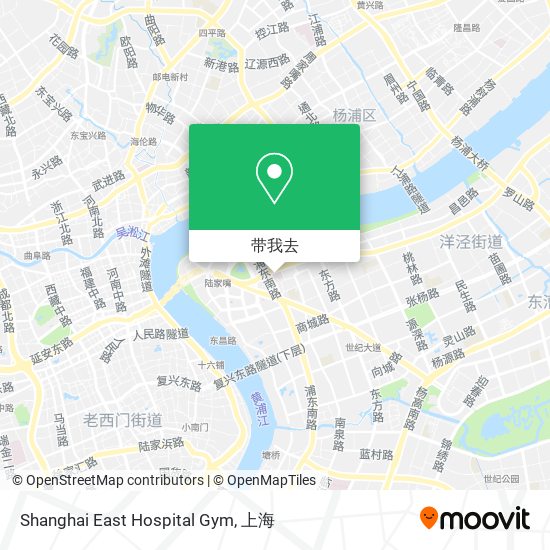 Shanghai East Hospital Gym地图