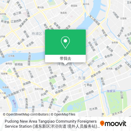 Pudong New Area Tangqiao Community Foreigners Service Station (浦东新区洋泾街道 境外人员服务站)地图