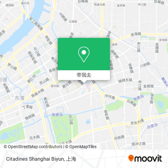 Citadines Shanghai Biyun地图