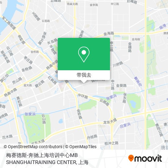 梅赛德斯-奔驰上海培训中心MB SHANGHAITRAINING CENTER地图
