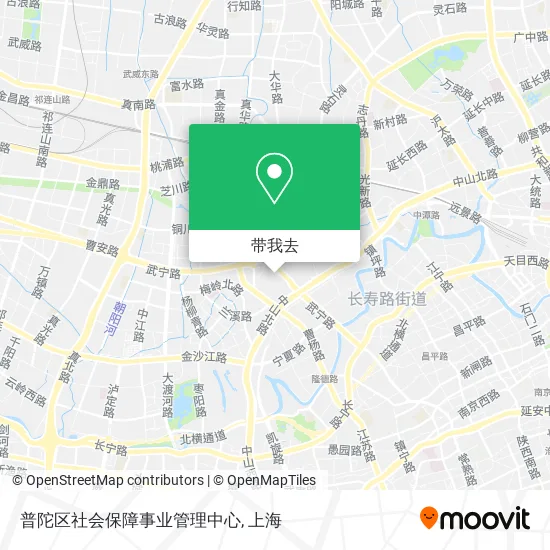 普陀区社会保障事业管理中心地图