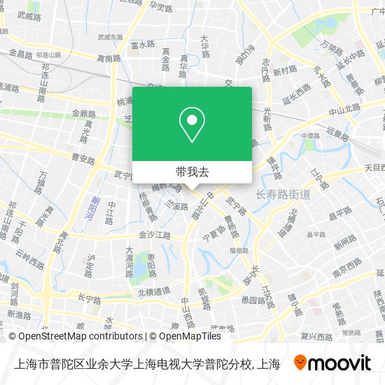 上海市普陀区业余大学上海电视大学普陀分校地图