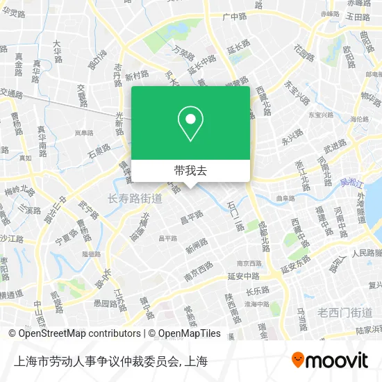 上海市劳动人事争议仲裁委员会地图