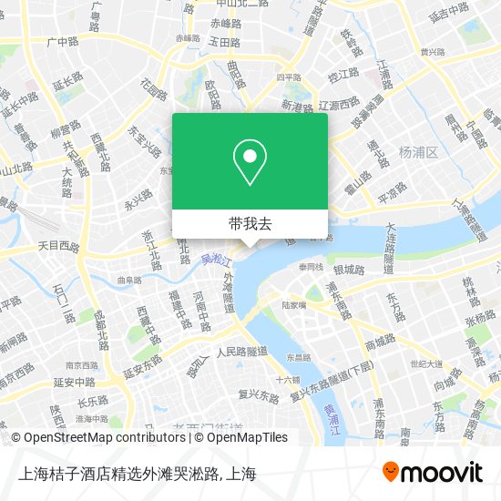 上海桔子酒店精选外滩哭淞路地图