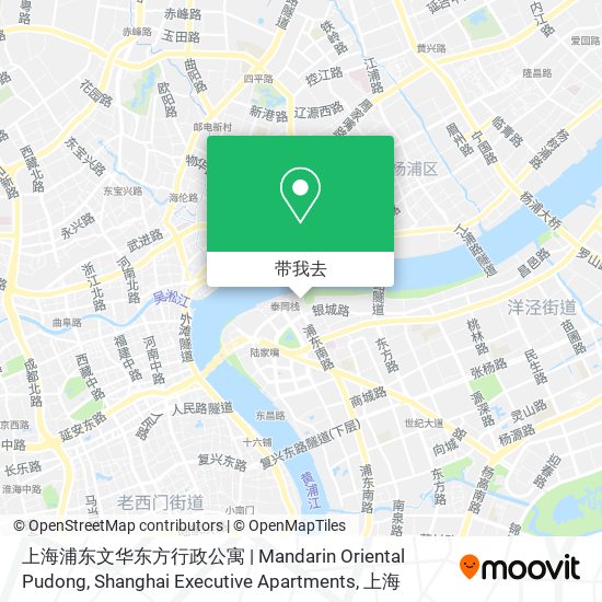 上海浦东文华东方行政公寓 | Mandarin Oriental Pudong, Shanghai Executive Apartments地图