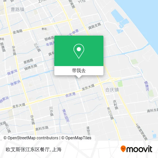 欧艾斯张江东区餐厅地图