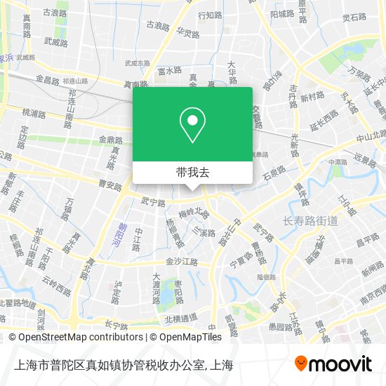 上海市普陀区真如镇协管税收办公室地图