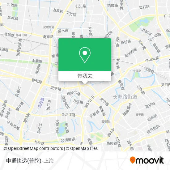 申通快递(普陀)地图