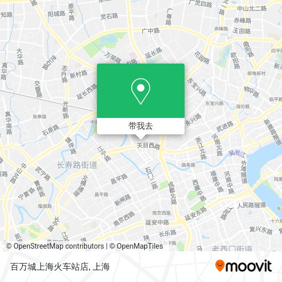 百万城上海火车站店地图