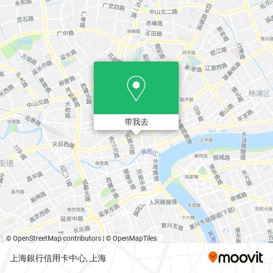 上海銀行信用卡中心地图