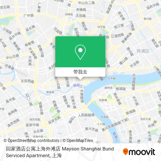 回家酒店公寓上海外滩店 Mayson Shanghai Bund Serviced Apartment地图