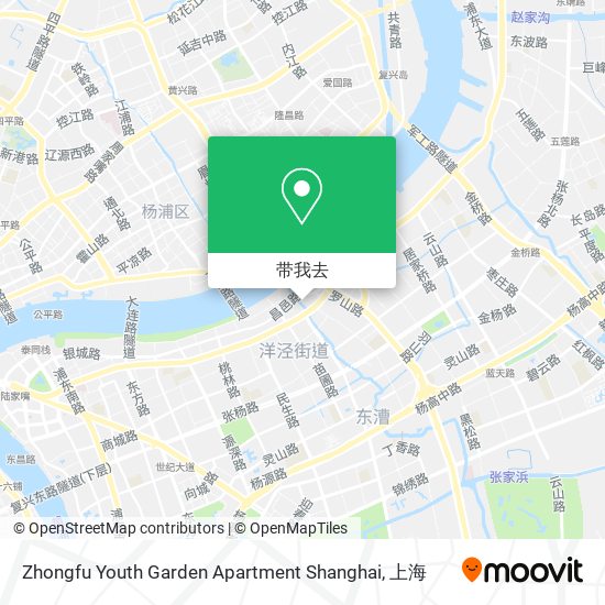 Zhongfu Youth Garden Apartment Shanghai地图