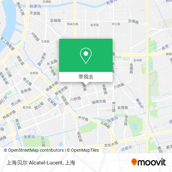 上海贝尔 Alcatel-Lucent地图