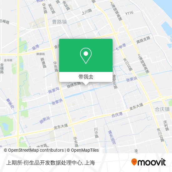上期所-衍生品开发数据处理中心地图