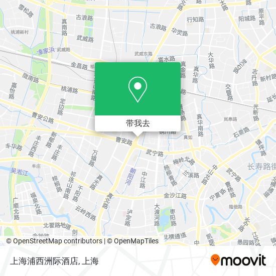 上海浦西洲际酒店地图