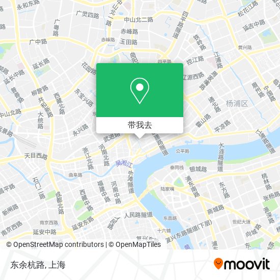 东余杭路地图