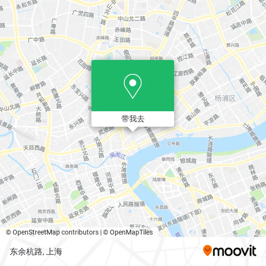 东余杭路地图