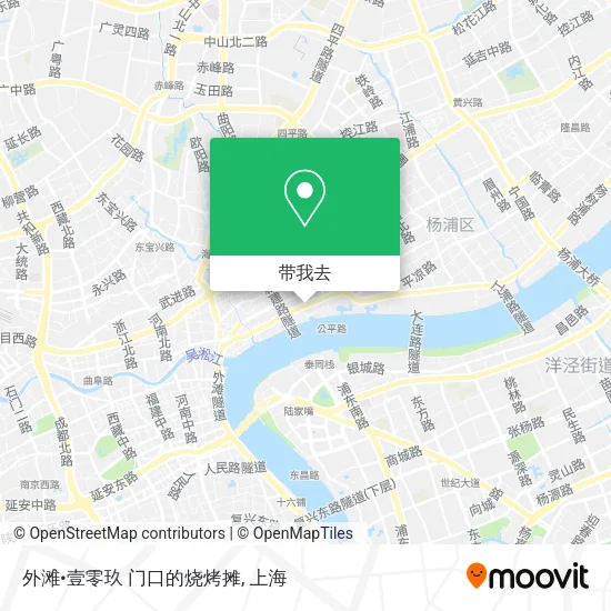 外滩•壹零玖 门口的烧烤摊地图