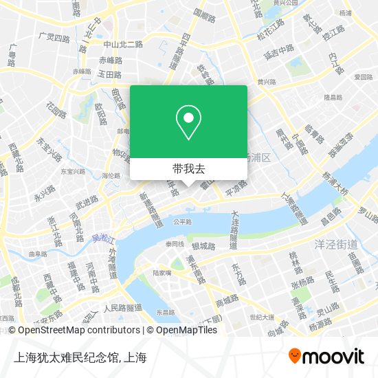 上海犹太难民纪念馆地图