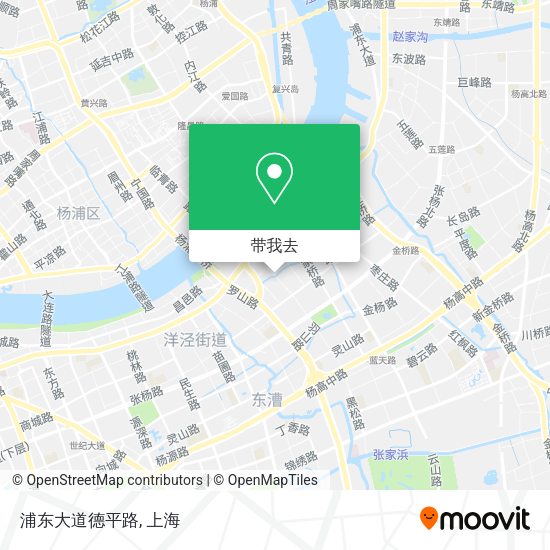 浦东大道德平路地图