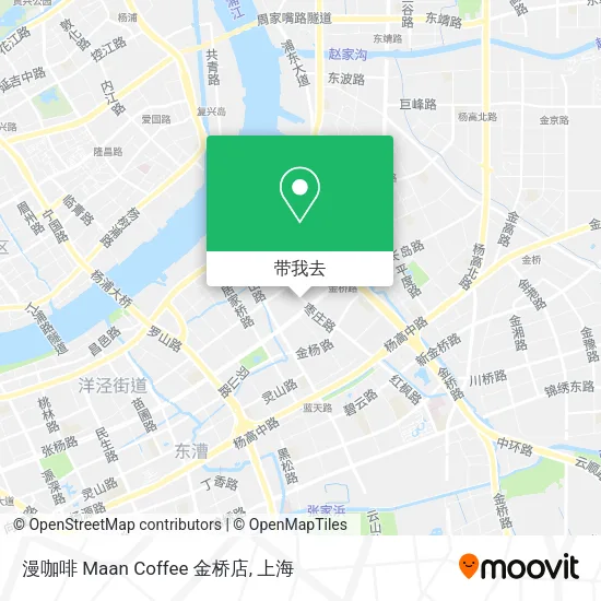 漫咖啡 Maan Coffee 金桥店地图