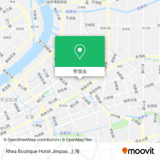 Rhea Boutique Hotel Jinqiao地图