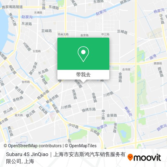 Subaru 4S JinQiao｜上海市安吉斯鸿汽车销售服务有限公司地图