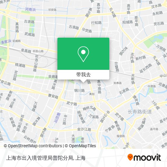 上海市出入境管理局普陀分局地图