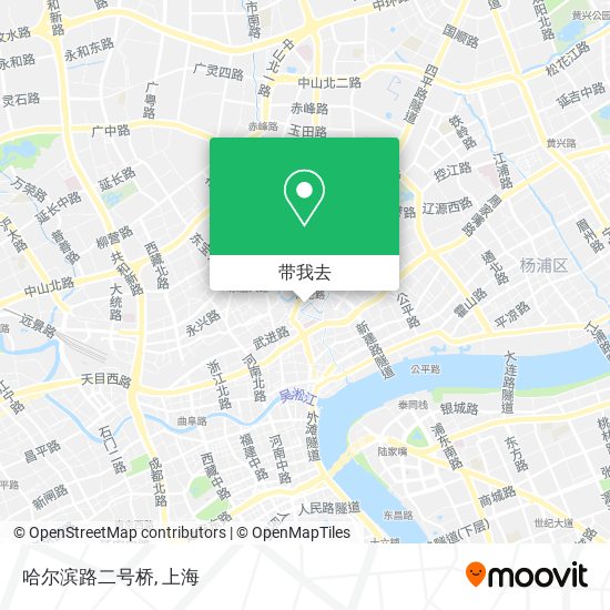 哈尔滨路二号桥地图