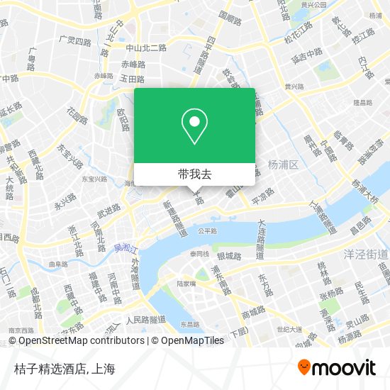 桔子精选酒店地图
