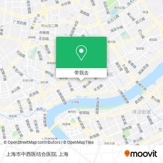 上海市中西医结合医院地图