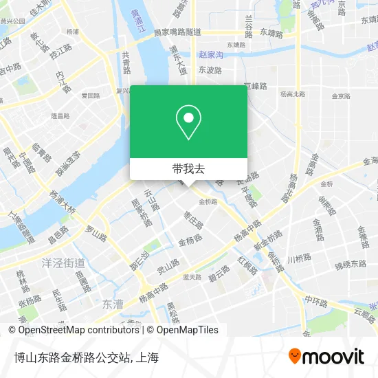 博山东路金桥路公交站地图